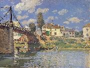 Alfred Sisley Bridge at Villeneuve la Garenne. Sweden oil painting artist